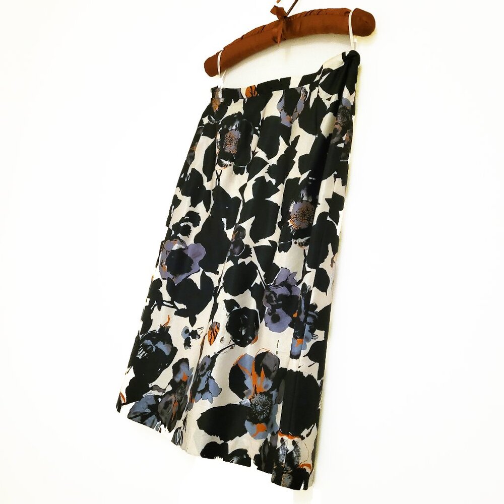 🌹ELEGANT SILKY HOST PICK 🌹 💐 🏵 HUGO BOSS A-Line Silk Skirt - Picture 4 of 10